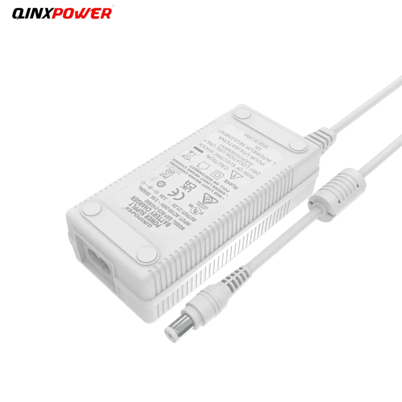 Carregador 100-240V AC DC 21v 3A para bateria de íon de lítio 5S